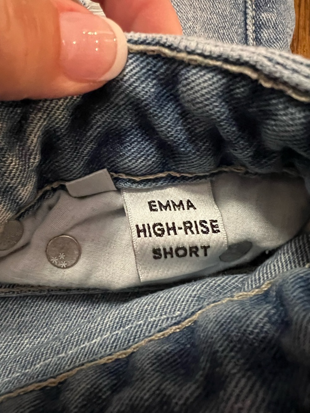 Tularosa Emma High-Rise Denim Shorts in St Tropez Light Wash - Picture 5 of 6